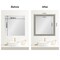 Amanti Art Mirror Makeover Bathroom Mirror Frame Border Kit - Fully Assembled Peel and Stick Frame - Mirror NOT Included - Parlor Trim